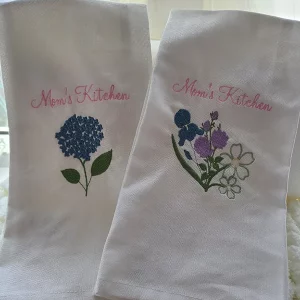 Custom  Embroidered Tea Towels